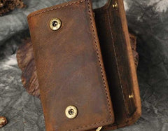Cool Small Leather Mens Keys Wallet Car Keys Holder Car Key Case for Men - imessengerbags