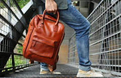 Cool Leather Mens Backpacks Travel Backpack Laptop Backpacks for men