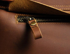 Cool Vintage Brown Leather Mens Side Bag Messenger Bag Shoulder Bag for Men