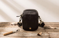 Leather Belt Pouch Phone Cases Mens Waist Bag Shoulder Bag for Men