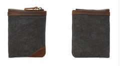 Mens Canvas Small Wallet for men Bifold Cool Men billfold Small Wallet - imessengerbags