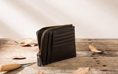 Leather Mens Slim Card Holder Front Pocket Wallets Card Wallets for Men - imessengerbags