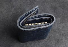 Handmade Leather Floral Mens Trifold Cool billfold Wallet Card Holder Small Card Slim Wallets for Men - imessengerbags