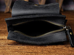Mens Leather Small Belt Pouch Side Bag Waist Pouch COURIER BAG Holster Belt Case for Men - imessengerbags