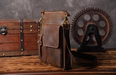 Cool Leather Mens Shoulder Bag Messenger Bag Chest Bag for men - imessengerbags