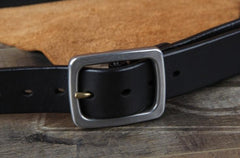 Genuine Leather Punk Rock Biker Trucker Mens Belt Men Black Coffee Belt for Men