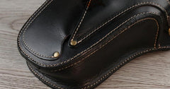 Leather Belt Pouch Mens Small Cases Waist Bag Hip Pack Belt Bag Fanny Pack Bumbag for Men - imessengerbags