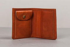 Cool Leather Men Small Wallet Bifold Small Wallet for Men - imessengerbags