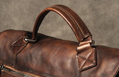 Genuine Leather Mens Cool Messenger Bag Briefcase Work Bag Business Bag for men - imessengerbags