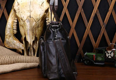 Vintage Leather Mens Briefcase Business Briefcase Cool Work Briefcase For Men - imessengerbags