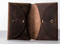 Leather Men Card Holder Wallet Change Bifold Small Wallet for Men