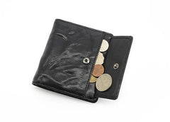 Leather Mens Front Pocket Wallet Small Wallet Slim Wallet Card Wallet for Men - imessengerbags