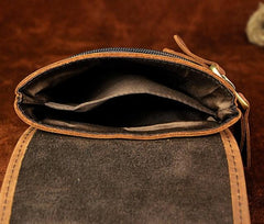Mens Leather Small Belt Pouch Side Bag Waist Pouch Holster Belt Cases for Men