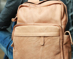 Leather Brown Mens Backpacks Cool Travel Backpack Laptop Backpack for men