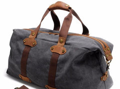Mens Waxed Canvas Weekender Bag Canvas Travel Bag Shoulder Bag for Men