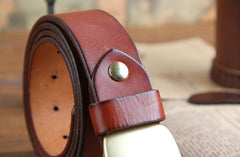 Genuine Leather Punk Rock Biker Trucker Mens Belt Men Black Coffee Belt for Men - imessengerbags