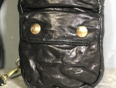 Genuine Leather Mens Cool Chest Bag Sling Bag Crossbody Bag Travel Bag Hiking Bag for men - imessengerbags