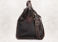 Vintage Leather Mens Large Weekender Bag Travel Bag Duffle Bag - imessengerbags