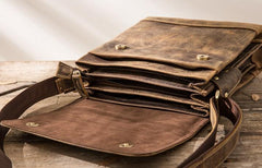 Small Leather Vintage Mens Cool Messenger Bags Shoulder Bags  for Men