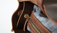 Handmade Leather Mens Tote Bag Cool Messenger Bag Tote Bag Handbag Shoulder Bag for men - imessengerbags