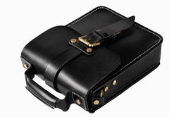 Handmade Leather Mens Cool Messenger Bag Sling Bag Chest Bag Bike Bag Cycling Bag for men - imessengerbags