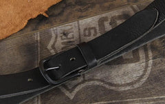 Genuine Leather Punk Rock Biker Trucker Mens Belt Men Black Coffee Belt for Men