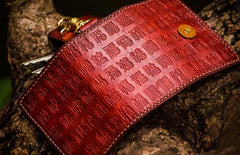 Handmade Leather Tooled Mens Cool Car Key Wallet Car Key Holder Car KeyChain for Men - imessengerbags