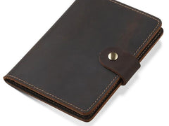 Cool Leather Mens Small Passport Wallet Slim Travel Wallets for Men - imessengerbags