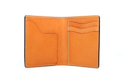 Cool Leather Mens Small Wallets Front Pocket Wallet Slim Wallet for Men - imessengerbags