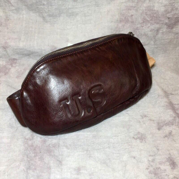 Cool Leather Mens FANNY PACK MENS WAIST BAG HIP PACK BELT BAG FOR MEN - imessengerbags