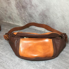 Cool Leather Mens FANNY PACK MENS WAIST BAG HIP PACK BELT BAG FOR MEN - imessengerbags