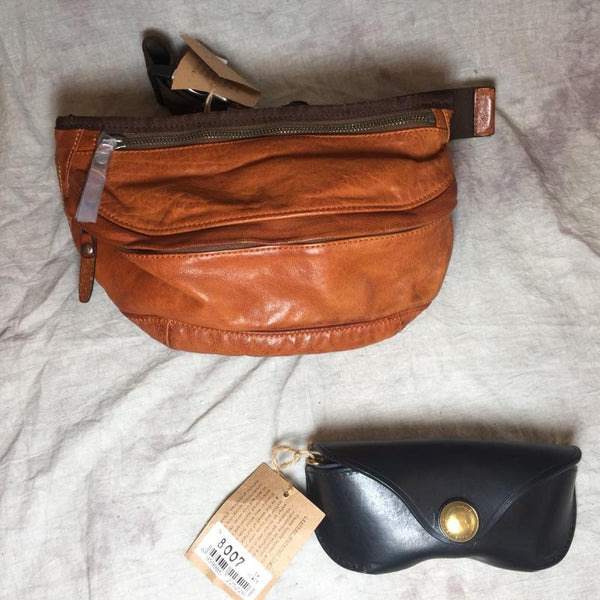 Cool Leather Mens FANNY PACK MENS WAIST BAG HIP PACK BELT BAG FOR MEN - imessengerbags