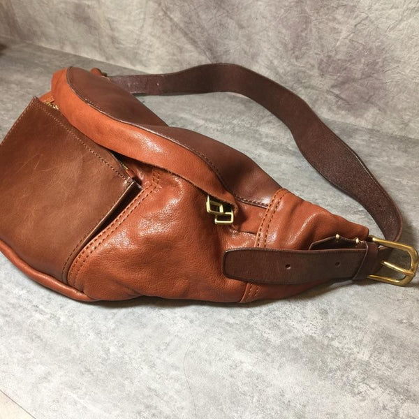 Cool Leather Mens FANNY PACK MENS WAIST BAG HIP PACK BELT BAG FOR MEN - imessengerbags