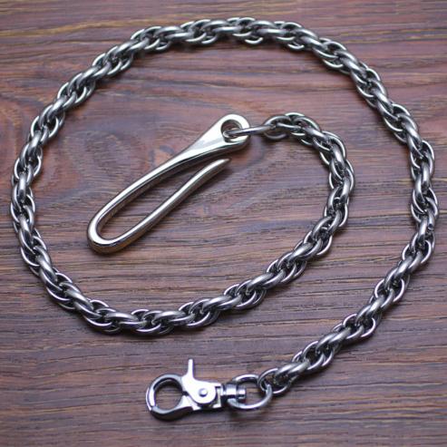 Cool Men's Handmade Stainless Steel Long Biker Wallet Chain Pants Chain Wallet Chain For Men - imessengerbags