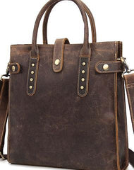 Cool Men Vintage Leather Handbag Tote Shoulder bag CrossBody Bag For Men - imessengerbags