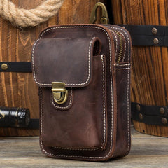 Leather Belt Pouch Mens Small Cases Waist Small Bag for Men - imessengerbags