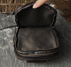 Leather Mens Cool Sling Bag Crossbody Bag Chest Bag for men