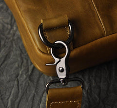 Leather Mens Cool Sling Bag Crossbody Bag Chest Bag for men