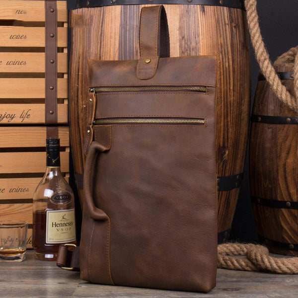 Leather Mens Cool Sling Bag Crossbody Bag Chest Bag for men - imessengerbags