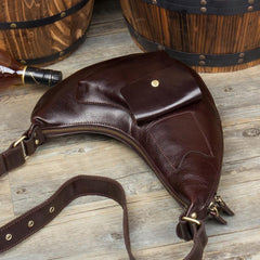 Leather Mens Cool Sling Bag Crossbody Bag Chest Bag for men - imessengerbags