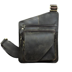 Leather Mens Cool Sling Bag Crossbody Bag Chest Bag for men - imessengerbags