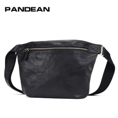Leather Mens FANNY PACK MENS WAIST BAG HIP PACK BELT BAG FOR MEN