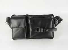 Leather Mens Fanny Pack Waist Bag Hip Pack Belt Bag Bumbag for Men