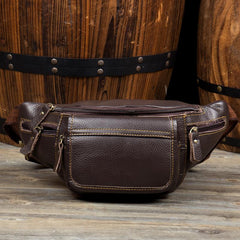Leather Mens Fanny Pack Waist Bag Hip Pack Belt Bag Bumbag for Men - imessengerbags