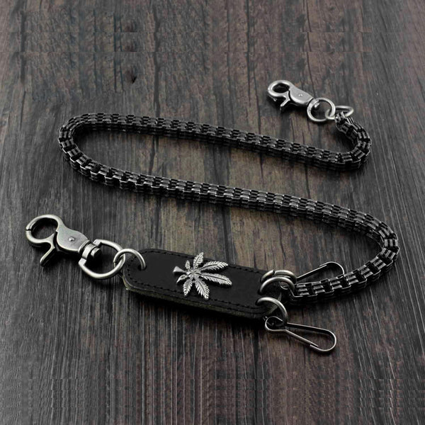 Solid Metal Long Wallet Chain Cool Punk Rock Biker Trucker Wallet Chain Trucker Wallet Chain for Men - imessengerbags