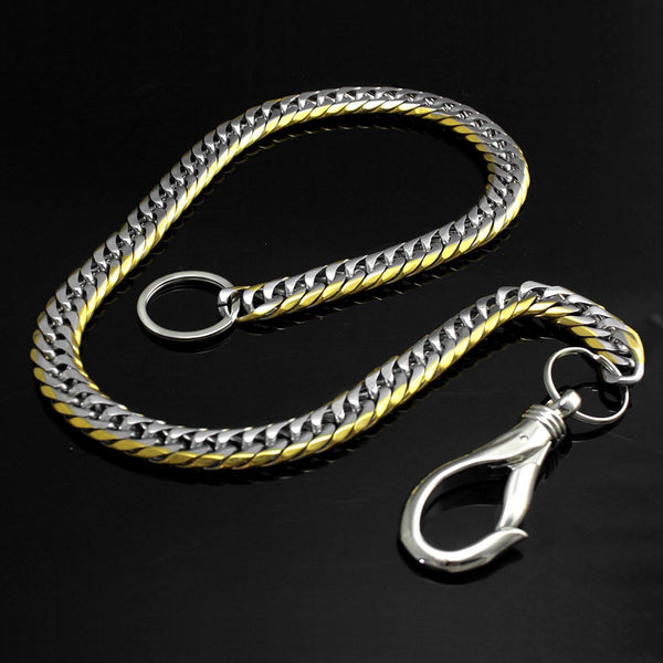Solid Stainless Steel Wallet Chain Cool Punk Rock Biker Trucker Wallet Chain Trucker Wallet Chain for Men - imessengerbags