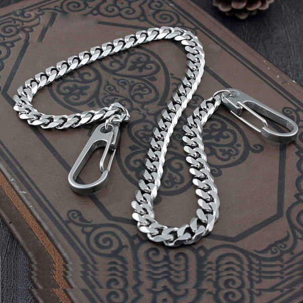 Solid Stainless Steel Wallet Chain Cool Punk Rock Biker Trucker Wallet Chain Trucker Wallet Chain for Men - imessengerbags