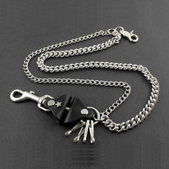 Solid Stainless Steel Wallet Chain Cool Punk Rock Biker Trucker Wallet Chain Trucker Wallet Chain for Men - imessengerbags