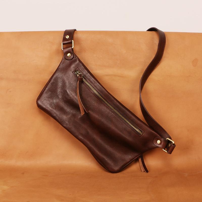 Leather Mens FANNY PACK MENS WAIST BAG HIP PACK BELT BAG FOR MEN - imessengerbags