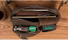Vintage Leather Fanny Pack Mens Waist Bag Hip Pack Belt Bag Bumbag for Men - imessengerbags